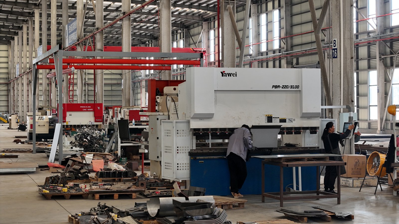 CNC bending and laser cutting workshop